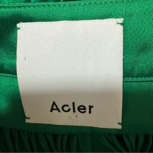 Acler Cedar Pleated Dress Emerald Green Size US 2 AU 6 $465 - Picture 9 of 11